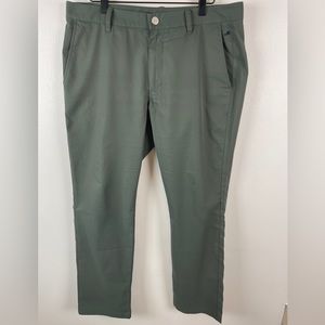 Maide Bonobos Maide Golf Slim Straight Fit Pants Mens Size 34x30 Green Polyester